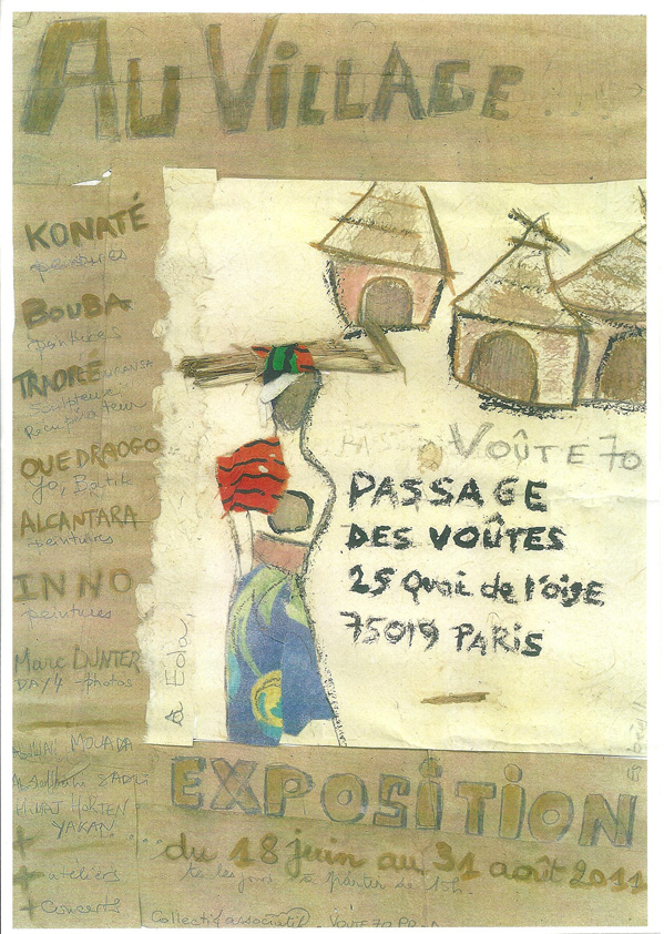 Affiche de l'expo au village