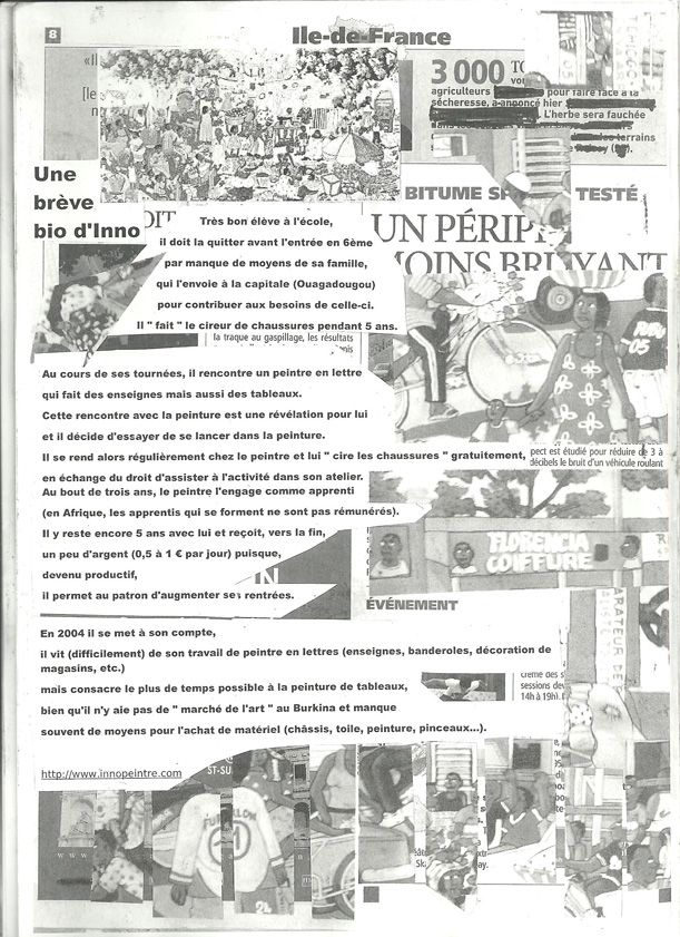 image du catalogue avec le texte sur Ino